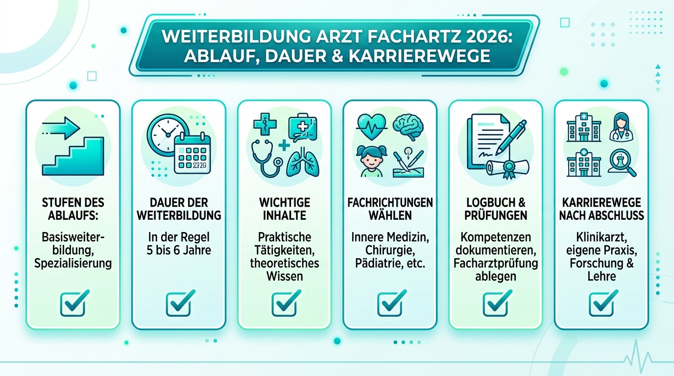 Infografik: weiterbildung arzt facharzt