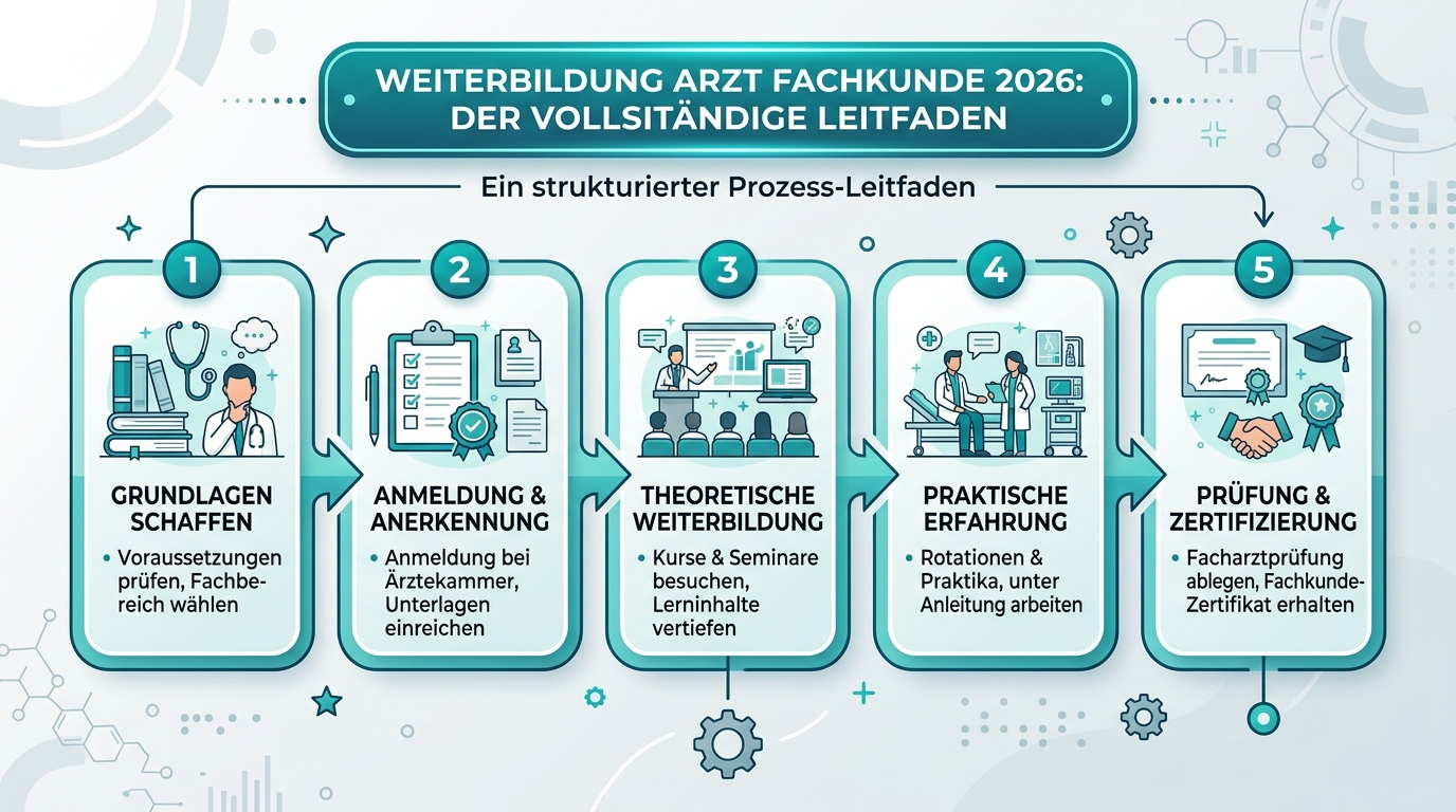 Infografik: weiterbildung arzt fachkunde