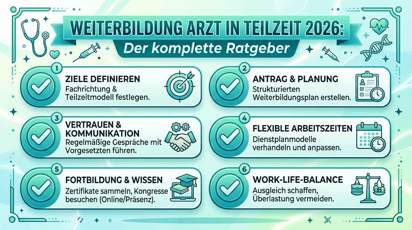 Infografik: weiterbildung arzt in teilzeit