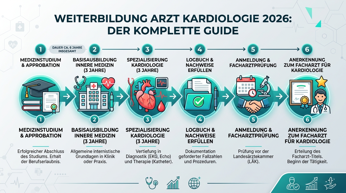 Infografik: weiterbildung arzt kardiologie