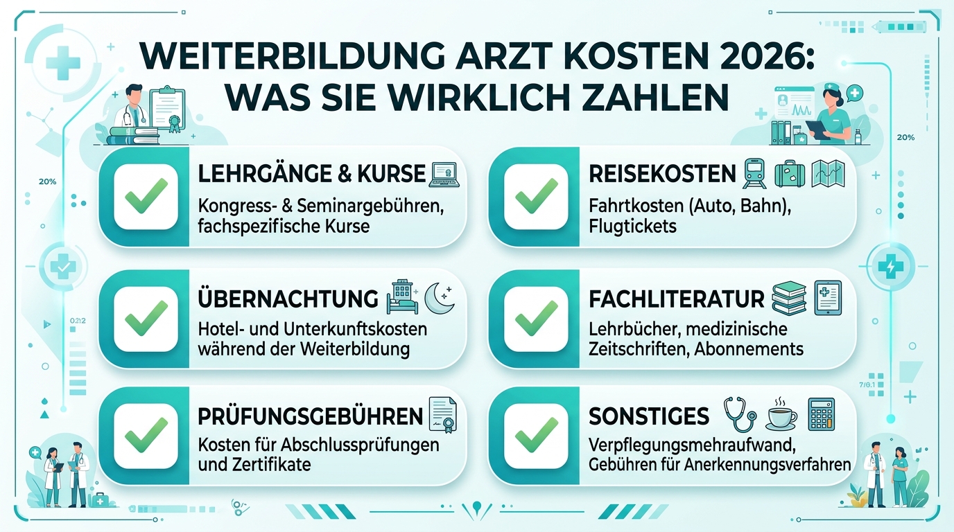 Infografik: weiterbildung arzt kosten