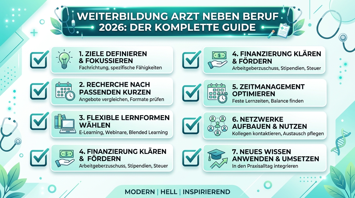 Infografik: weiterbildung arzt neben beruf