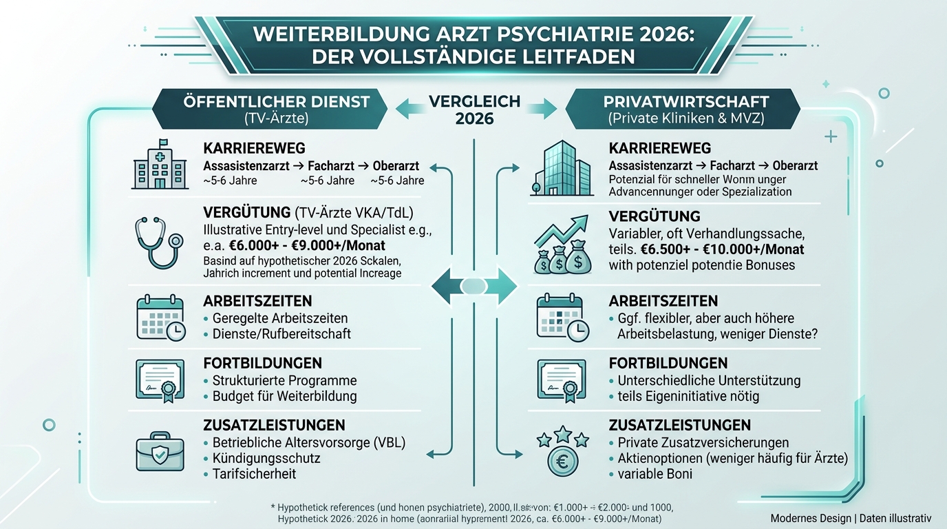 Infografik: weiterbildung arzt psychiatrie