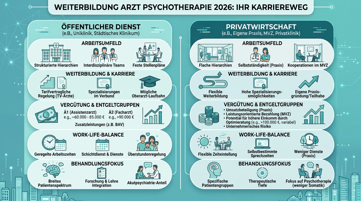 Infografik: weiterbildung arzt psychotherapie