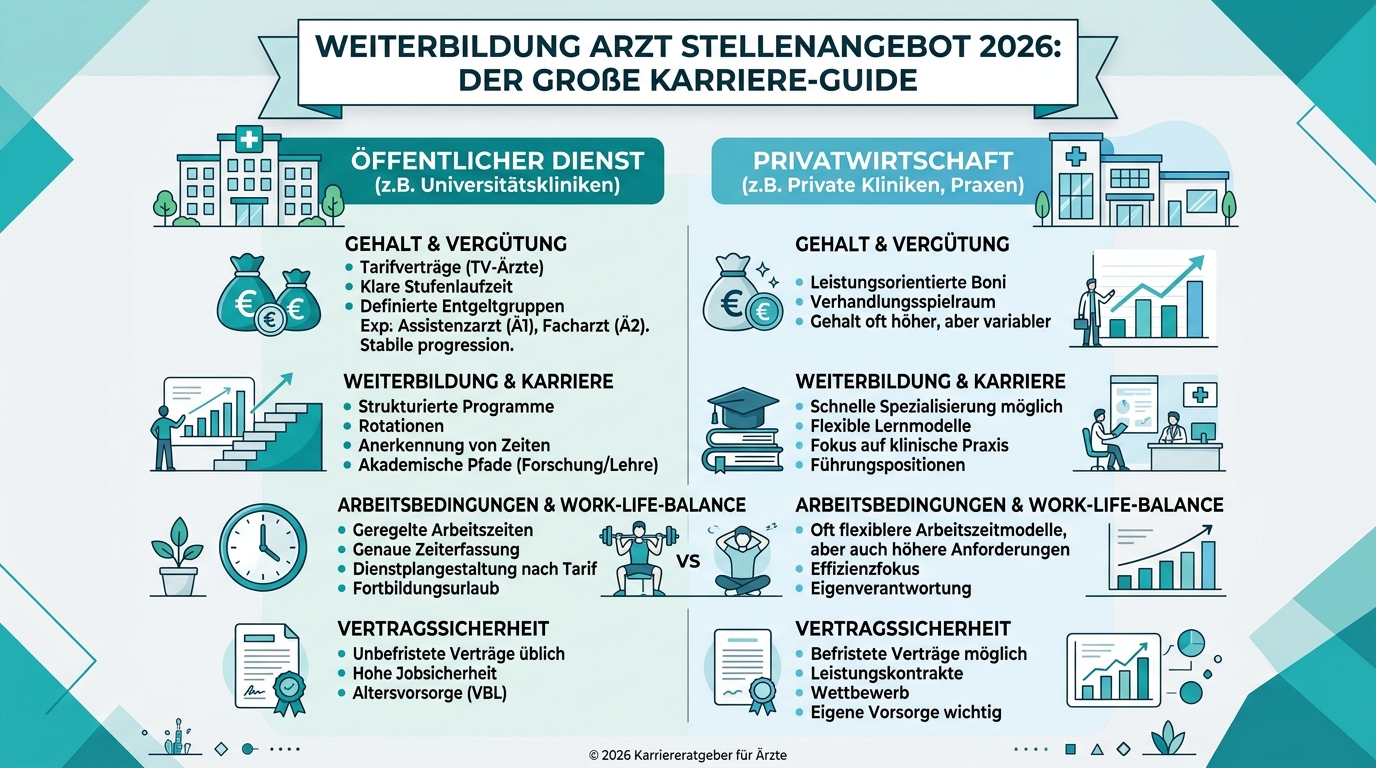 Infografik: weiterbildung arzt stellenangebot