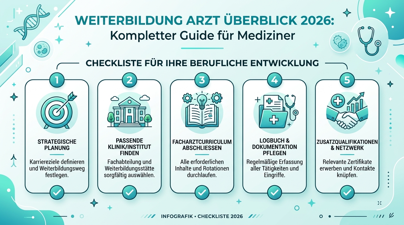 Infografik: weiterbildung arzt überblick