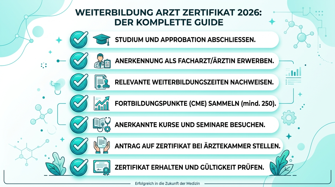 Infografik: weiterbildung arzt zertifikat