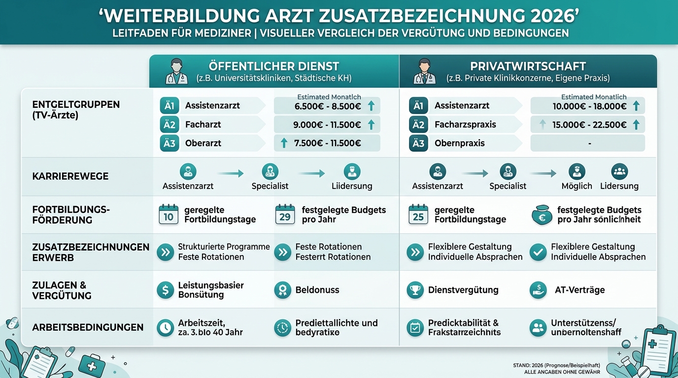 Infografik: weiterbildung arzt zusatzbezeichnung