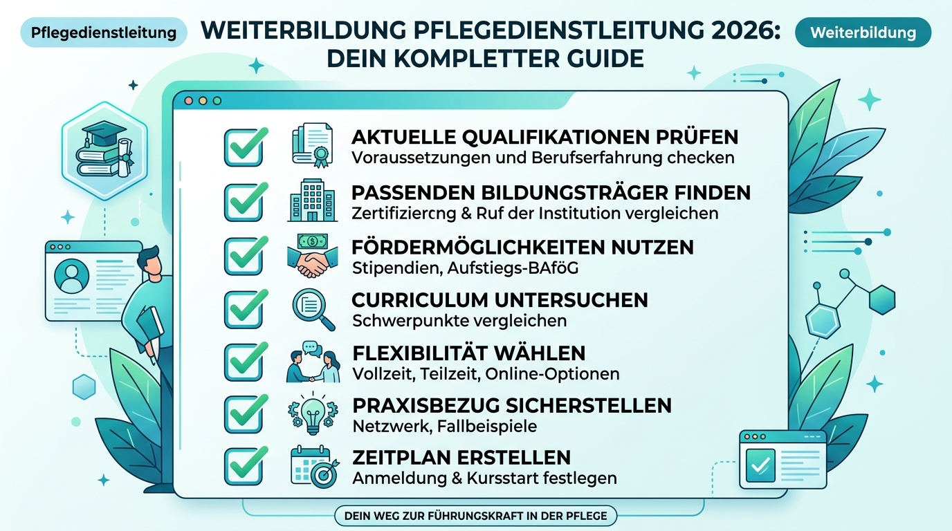 Infografik: weiterbildung pflegedienstleitung