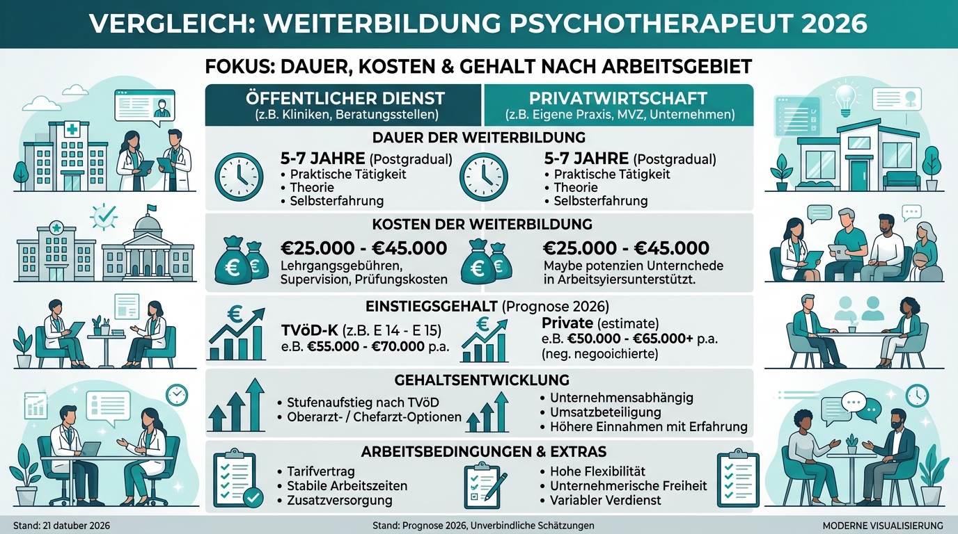 Infografik: weiterbildung psychotherapeut