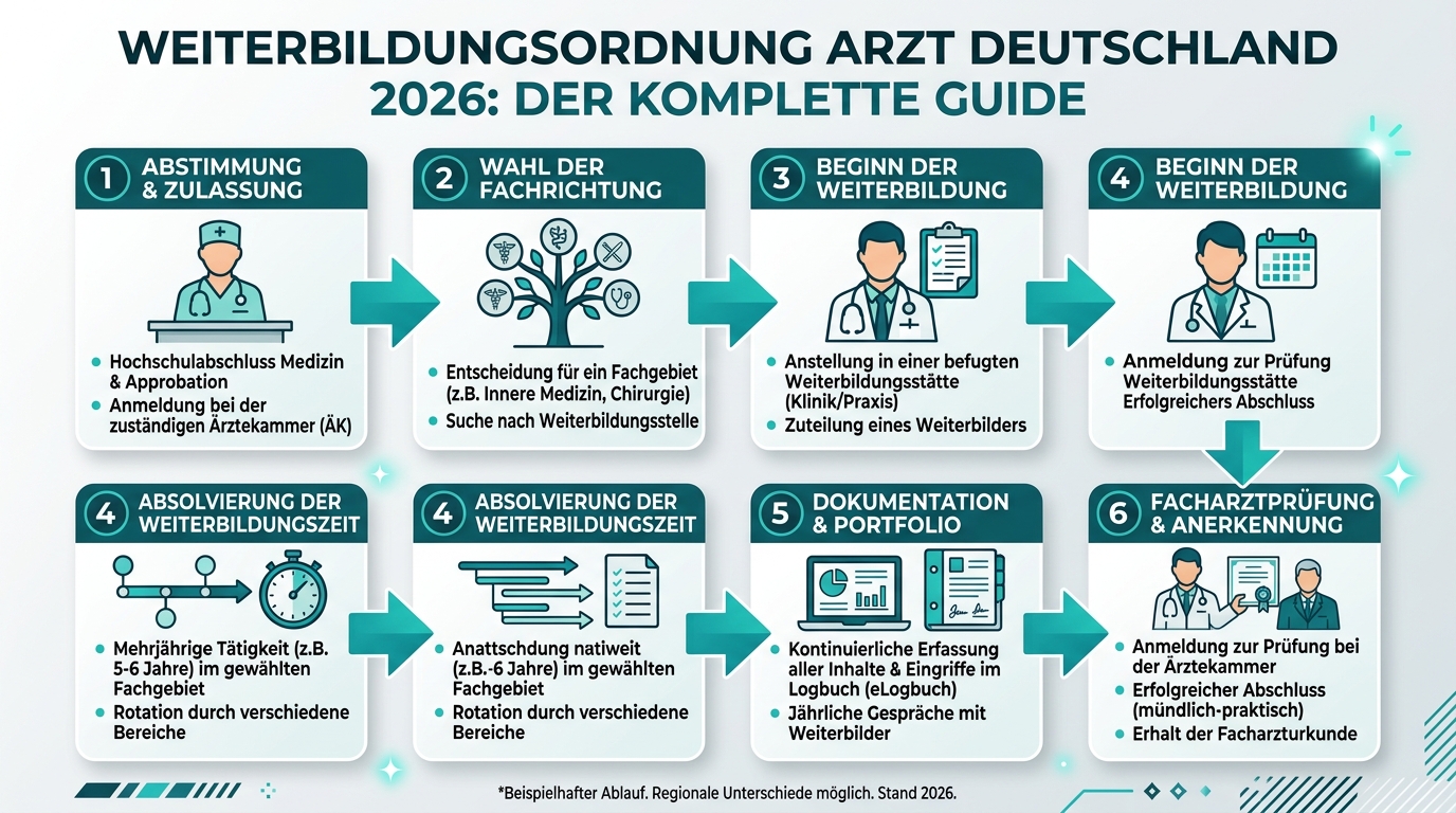 Infografik: weiterbildungsordnung arzt deutschland
