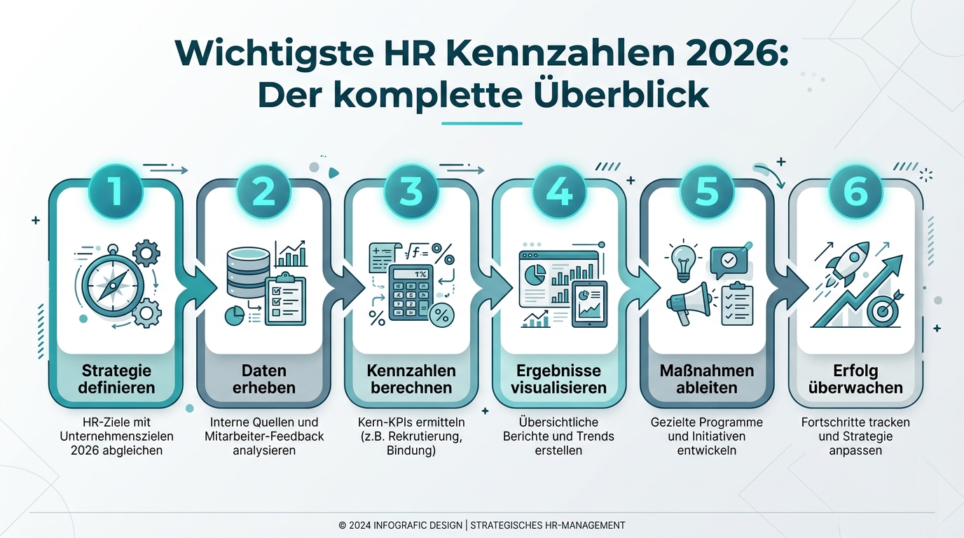 Wichtigste HR Kennzahlen 2026: Der komplette Überblick Infografik: wichtigste hr kennzahlen