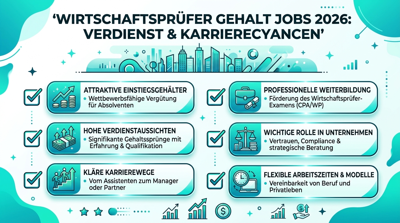 Infografik: wirtschaftsprüfer gehalt jobs