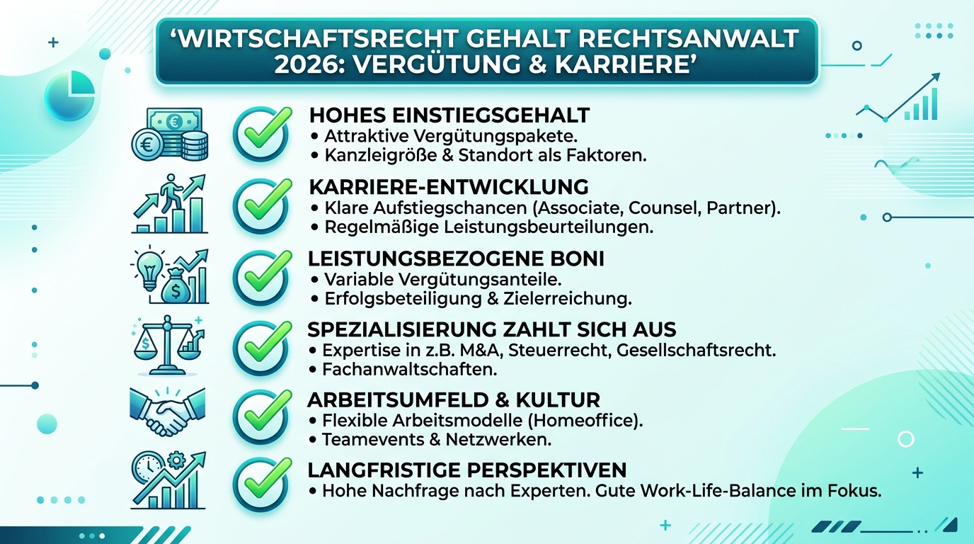 Infografik: wirtschaftsrecht gehalt rechtsanwalt