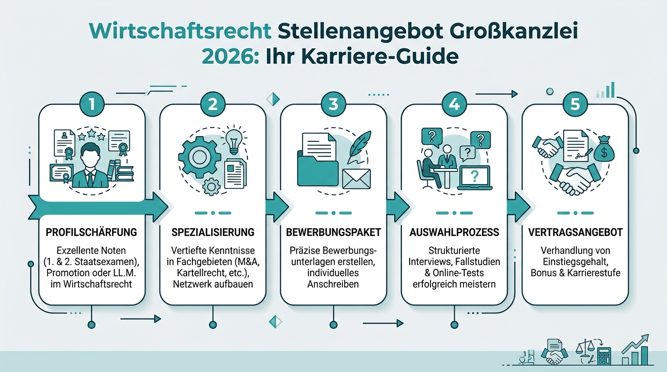 Infografik: wirtschaftsrecht stellenangebot großkanzlei