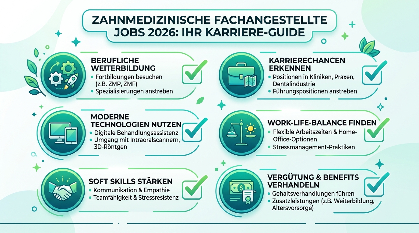 Infografik: zahnmedizinische fachangestellte jobs