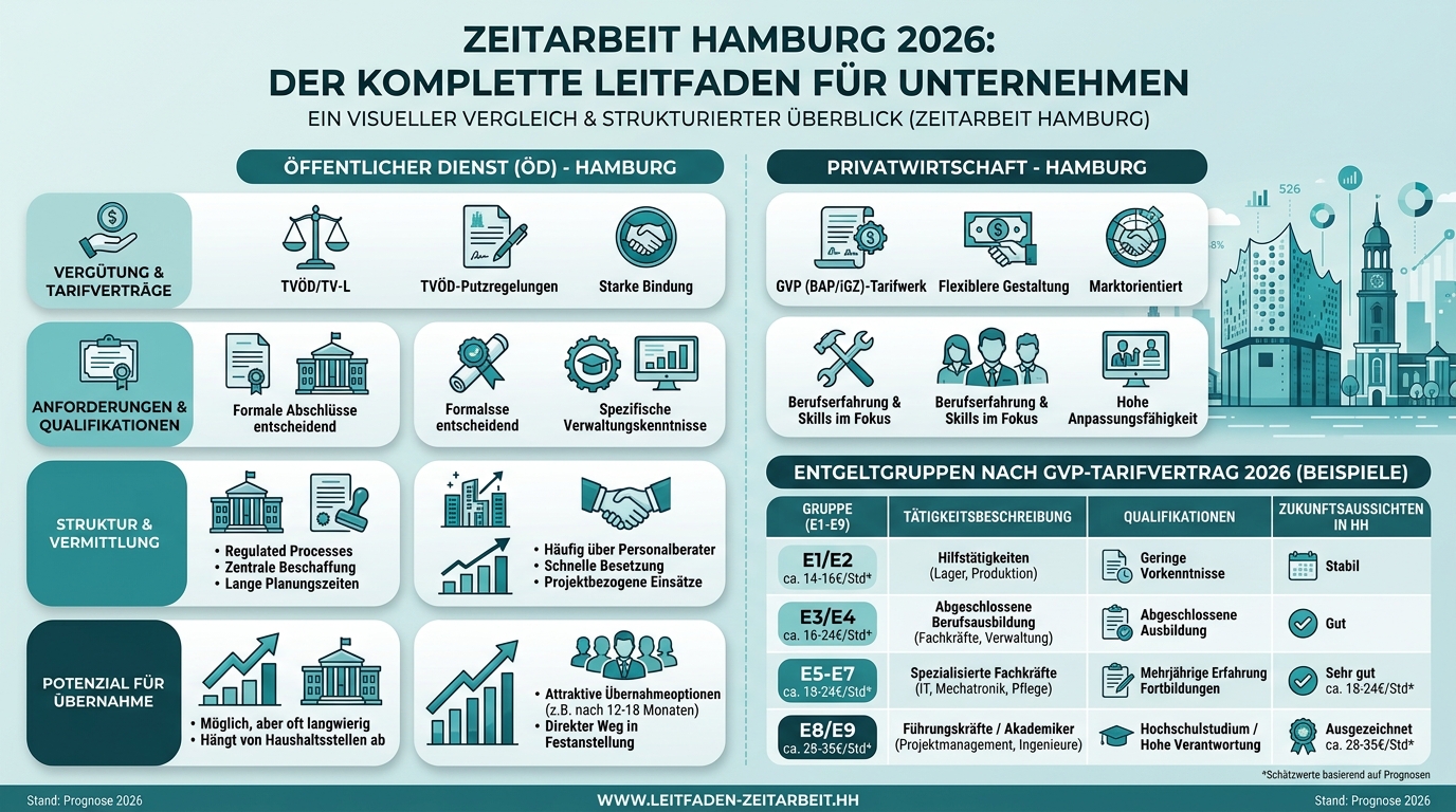 Zeitarbeit Hamburg 2026: Der komplette Leitfaden für Unternehmen Infografik: zeitarbeit hamburg